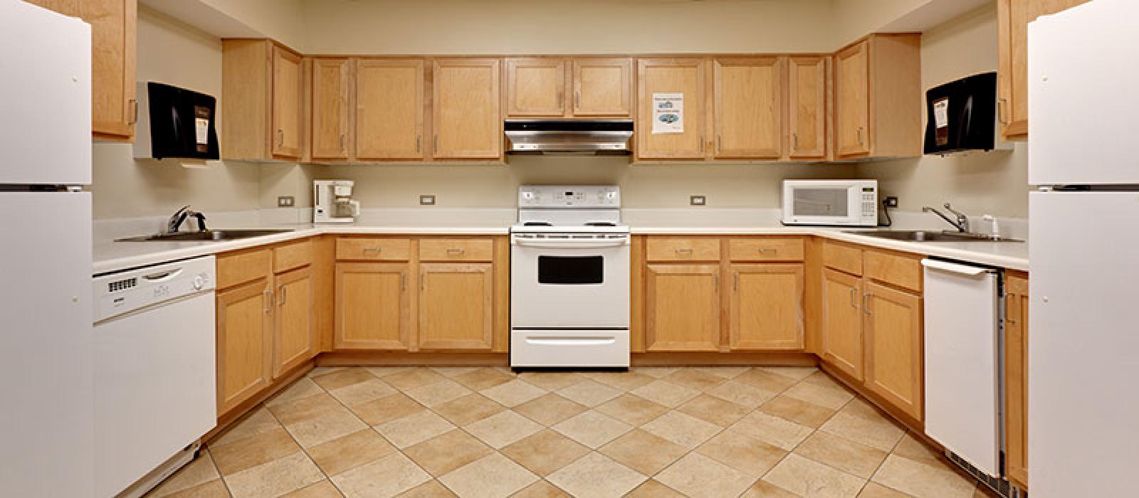 Activity room kitchen.