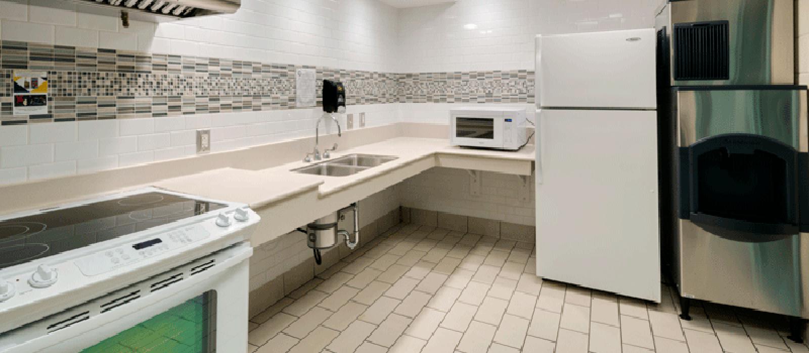 Kitchen with appliances.