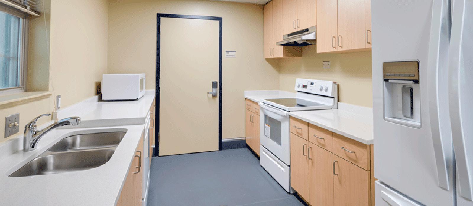 Kitchen with appliances.