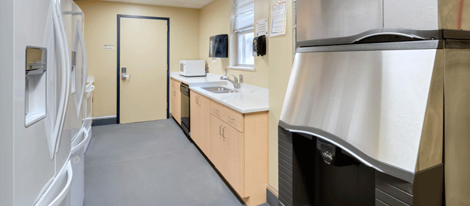 Kitchen with appliances.