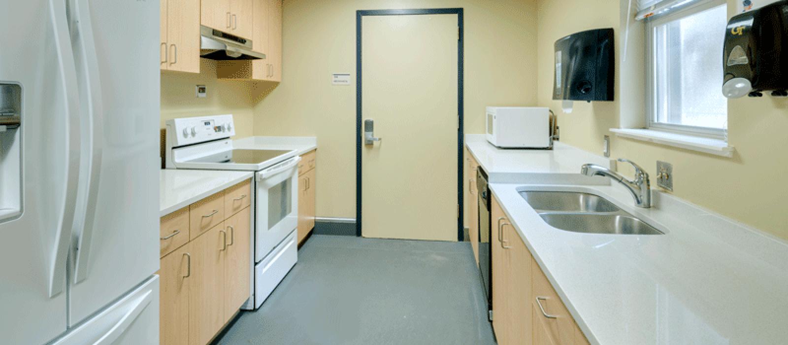 Kitchen with appliances.